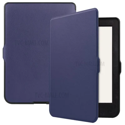 Solid Color PU Leather Wake/Sleep Flip Case for Kobo Nia (2020) - Purple