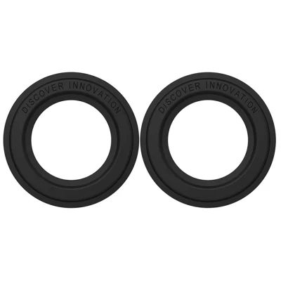 NILLKIN 2Pcs Slim and Compact Strong Magnet Absorption SnapHold Magnetic Sticker for Smartphones Compatible with MagSafe - Noir