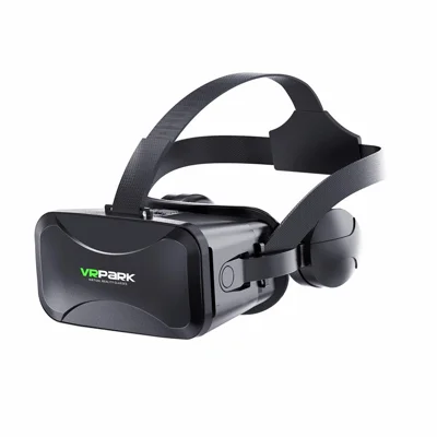 VRPARK J30 Occhiali per realtà virtuale 3D con casco e visore per telefoni cellulari da 4,5 a 6,7 pollici