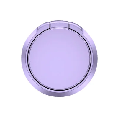Anel de Dedo de Liga de Zinco de Cor Sólida Suporte de Telefone Celular Kickstand - Roxo