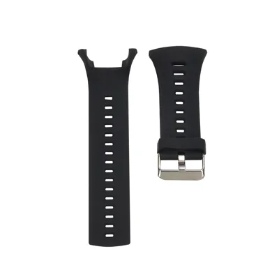 Silicone Sport Watchband for Suunto Ambit 1/2/3, Adjustable Smart Watch Strap Replacement - Black