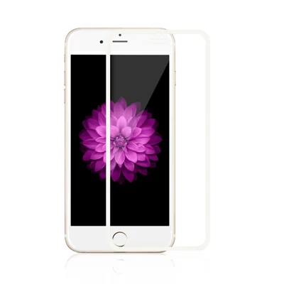 Pellicola protettiva in vetro temperato Full Coverage da 0,3 mm per iPhone 6 (4,7 pollici) / 6s con bordo arcuato - Bianco
