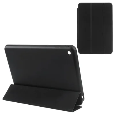 Slim Tri-fold Leather Smart Case for iPad Mini 4 with Stand - Black