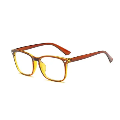Retro Anti Blue Ray Computer Glasses Blue Light Coated Gaming Glasses - Tea