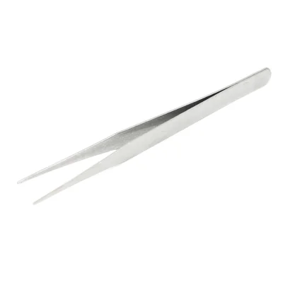 JF-605 Portable Mini Metal Straight Tweezers Cellphone Repair Tool