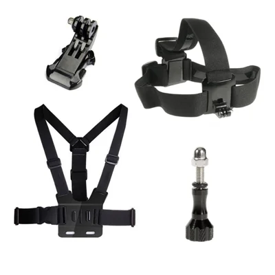 4-in-1-Zubehör-Kit mit Brustgurt, Kopfband für GoPro Hero 4/3+/3/2/1 SJ4000/5000/6000/Xiaomi Yi