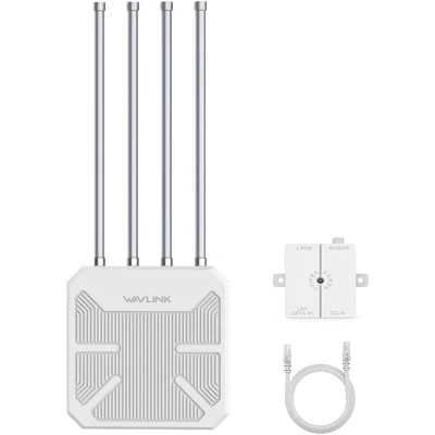 WAVLINK WN573HX3 WiFi 6 Repeater Dual Band Outdoor Wireless Router for Courtyard RV - US Plug