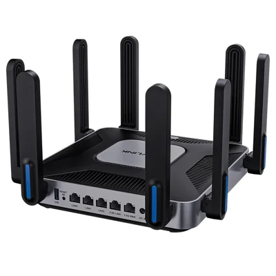 WAVLINK WN592AX6 AX6000 Dual Band WiFi 6 Router 2.5G Multi Gig Port Quad Core CPU for Home / Office - US Plug