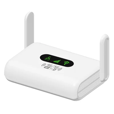 Q30-E 4G LTE Router Foldable Antenna Portable WiFi 6 Hotspot with RJ45 Port and Nano SIM Card Slot, Eurasian Version - US Plug