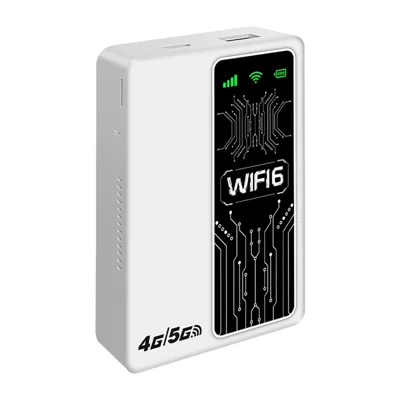 M20-E Eurasian Version Portable 4G LTE Router WiFi Hotspot MIFI 10000mAh Power Bank - White
