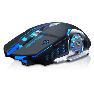 Souris sans fil T-WOLF Q13B 3 DPI réglable Dual Mode Rechargeable Batterie 600mAh pour ordinateur / ordinateur portable - Noir Technologie
