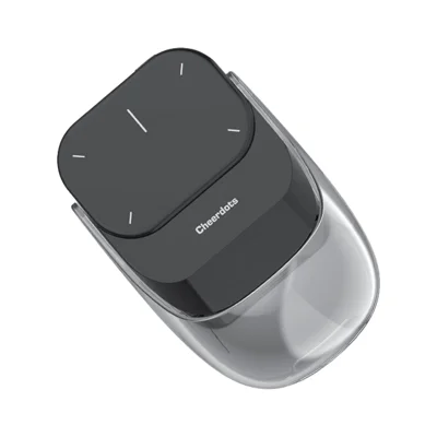 CHEERDOTS 2 Magnetic Pocket Air Mouse Bluetooth-compatible Wireless Touchpad Gaming Mouse with Recording Function - Black