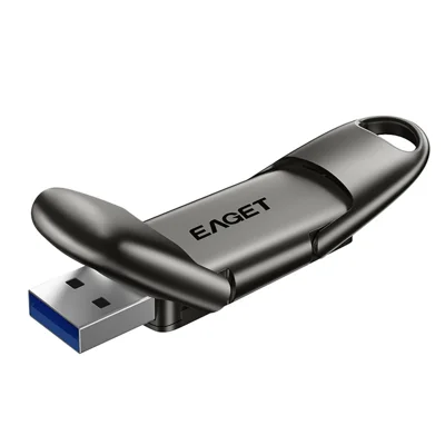 EAGET SU50 1TB Solid State Pen Drive USB 3.2 Gen1 + Type-C 2 in 1 USB Flash Drive for PC Smartphone Tablet - Black