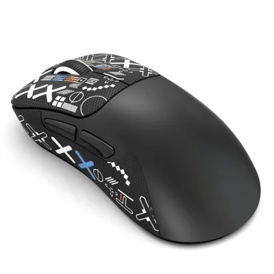 HXSJ T700PRO Tri-Mode Gaming Mouse Wireless Bluetooth-compatible 2.4G Wired 10000DPI Programmable Mouse - Black