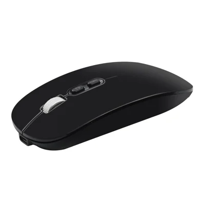 COTECI 84009 Wireless Mouse 2.4G Bluetooth-compatible 5.1 Dual Mode 4-Level DPI Mouse for Desktop Laptop - Black