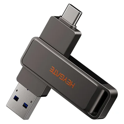 HEYGATE L1 128GB USB Flash Drive Dual Interface USB 3.0 Type-C 100MB / s High Speed Memory Stick for Phone PC Laptop