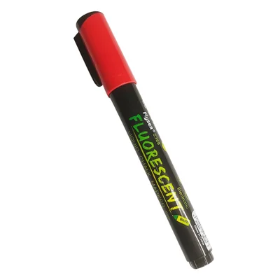 FLYSEA S368 Marker Pen 6mm Fluorescent Pen Reversible Highlighters for LED Light Board - Red