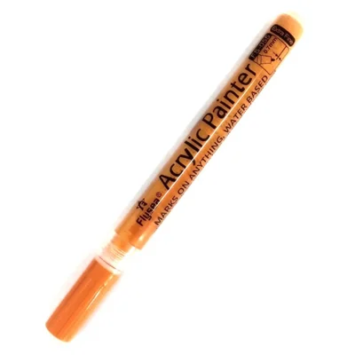 FLYSEA FS-05 0.7mm Waterproof Acrylic Marker Pen for Drawing, Coloring - Orange
