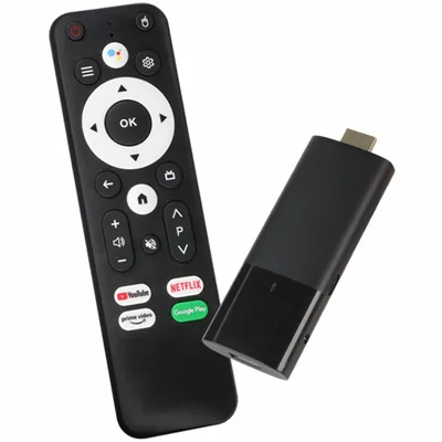 S01 2+16GB Remote Control 10bit HD TV Stick Android 2.4G / 5G Dual-Band WiFi Bluetooth-compatible Media Player - EU Plug