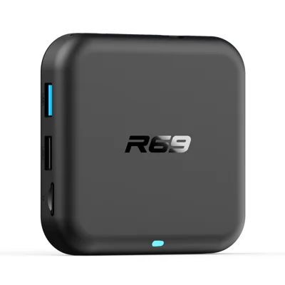 R69 Android 14 TV Box 4K Ultra HD WiFi 6 Bluetooth-compatible 5.0 Smart Media Player (Chipset: RK3518), 2+8GB - EU Plug