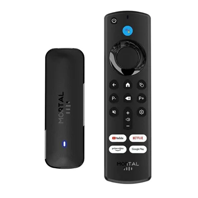 Q8 2+16GB Android 14.0 Smart TV Stick Allwinner H313 Quad Core 4K Ultra HD WiFi 6 Bluetooth-compatible Media Player with Voice Remote - 2GB+16GB
