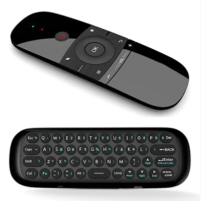 W1 Air Mouse 2.4G Controlo Remoto Sem Fios Mini Teclado com Função de Aprendizagem IR para Smart TV, Caixa Android, PC