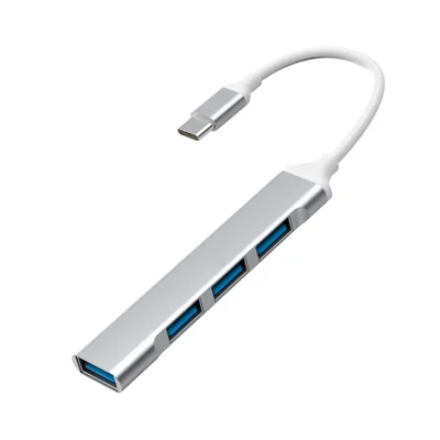 4 in 1 USB-C Hub 3x USB 2.0 + 1x USB 3.0 Splitter Adapter for Computer Mobile Phone Gaming - YD401/C