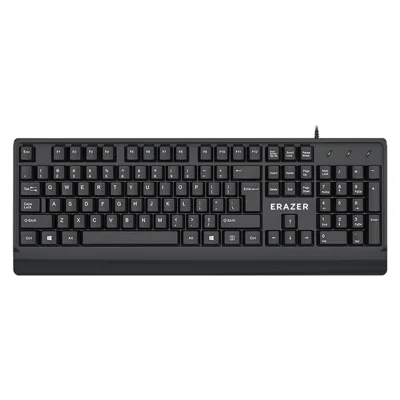 ERAZER K102 104 taster USB trådløs computer-tastatur til erhverv, kontor, stationær computer, laptop (investering fra Lenovo) - Sort