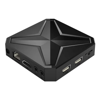 Q1 MINI+ 2G+8G TV Box RK3518 8K  /  4K WiFi 6 Dual Band Android 14 Bluetooth-compatible 5.4 Google Play Streaming Media Player - Black  /  EU Plug