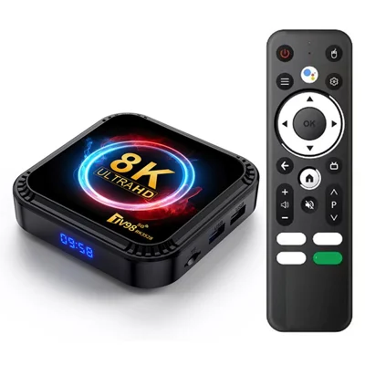 TV98 RK3528 4+32GB Android TV Box 8K Ultra HD 5G WiFi Bluetooth 4.0 Leitor Multimédia para Entretenimento Doméstico - Tomada EUA