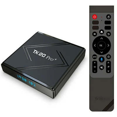 TX20 PRO+ 16+265GB Android TV Box 4K Ultra HD Video Decoding Dual Band WiFi Bluetooth-compatible Voice Remote Control Media Player - US Plug