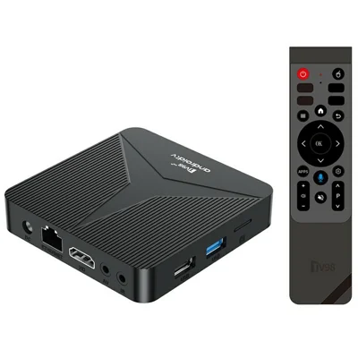 TV98 RK3518 Android 14.0 TV Box 2+16GB 8K Video Decoding HDR10+ Dual WiFi Bluetooth 5.0 Gigabit Ethernet Media Player - Tomada EU