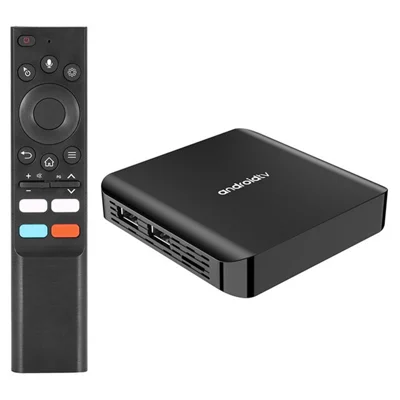 TV98 ATV PLUS 2+16GB Android TV Box 8K Ultra HD Dual WiFi BT 5.0 Voice Remote Media Player - US Plug