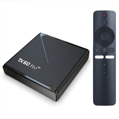 TX60 Pro 5G 16+256GB Android TV Box 14K Decoding Dual Band WiFi Bluetooth-compatible Voice Remote for Home Entertainment - US Plug