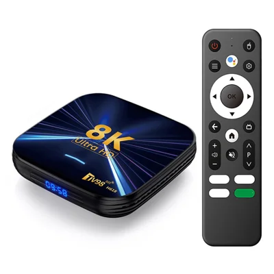 TV98 H618 Android 14 TV Box 2+16GB 8K UHD Dual WiFi Bluetooth-compatible 5.0 Smart Media Player - US Plug