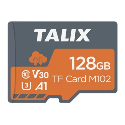 Tarjeta TF TALIX M102-128G 128 GB U3 V30 A1 de Almacenamiento de Memoria para Vídeo 4K UHD para Cámara Inteligente