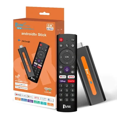 TV98 ATV H618 2+16GB Android 14 TV Stick 8K Dual-Band WiFi Media Player