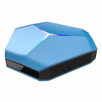 A95X F4 PRO Android 12 TV Box 6K / 30fps H618 Chip 2+16GB LED Light Effect Sechseckdesign für 4K Ultra HD Streaming - Blau