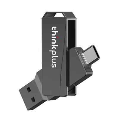 Clé USB LENOVU THINKPLUS MU252 64 Go USB + Type C 2-en-1 pour iPhone 15 Series, lecture de données rapide, clé USB C 3.1