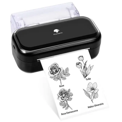 PHOMEMO M03 Portable Thermal Printer 203DPI Wireless Label Photo Printer - Black