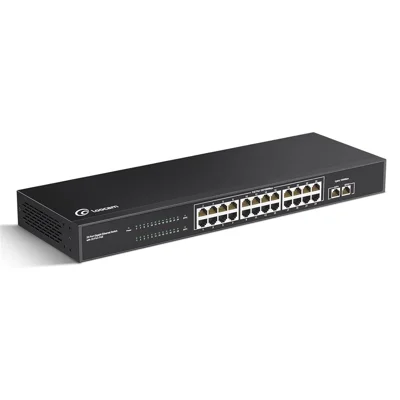 ZOSI 24 Port Gigabit PoE Switch with 2 SFP Ports 156W IEEE802.3af Unmanaged Network Switcher - US Plug