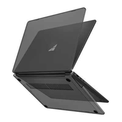 ENKAY HAT PRINCE For Microsoft Surface Laptop 7 13.8-inch (2036) Matte Laptop Case Hard PC Anti-fingerprint Shockproof Cover - Black