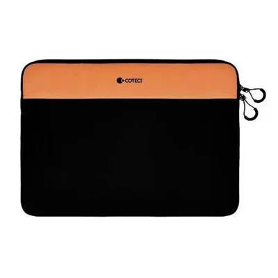 COTECI 15 - 16 Inch Laptop Sleeve Shockproof Notebook Bag for Bussiness Trip Travel - Orange / Black