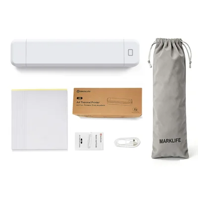 Imprimante de tatouage MARKLIFE X8T AI, imprimante thermique de transfert de tatouage compatible Bluetooth, machine d'impression A4 pour débutants en tatouage - Blanc
