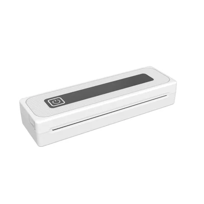 Портативный термопринтер A4B 200 DPI с Bluetooth, бескартриджный, для дома/офиса/учебы — белый