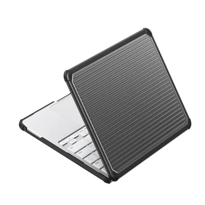 غطاء واقي للابتوب من DUX DUCIS سلسلة LCGH مقاوم للخدوش مصنوع من TPU+PC لجهاز MacBook Neo 13 بوصة (2026) - أسود