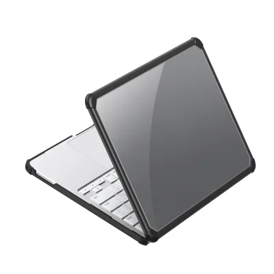 لـ MacBook Neo 13 بوصة (2026) سلسلة DUX DUCIS LCGM غطاء لامع للحاسوب المحمول مقاوم للخدوش من مادة TPU+PC - أسود