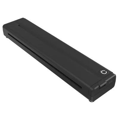 X9 Portable A4 Thermal Printer Bluetooth-compatible / USB Connection 203DPI Inkless Printer for Home Office - Black