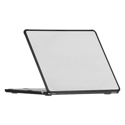 Custodia Protettiva per MacBook Air 13 pollici (2026) / (2025) / (2024) / (2022) Cover Rigida Sottile in PC TPU con Angoli Rinforzati - Nero Trasparente