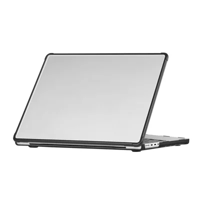 Voor MacBook Pro 14 inch (2026) / (2025) / (2024) / (2023) / (2022) / (2021) Hoes Ultra Dunne PC TPU Harde Hoes met Versterkte Hoeken - Transparant Zwart